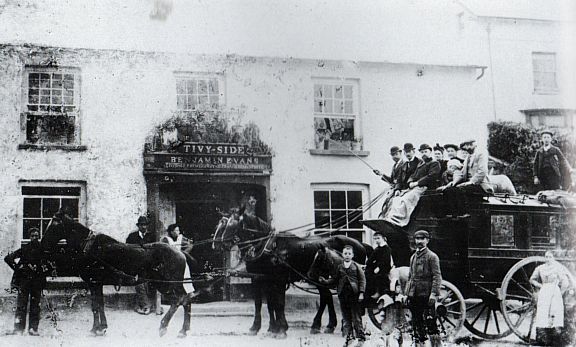Stage coach in Cardigan